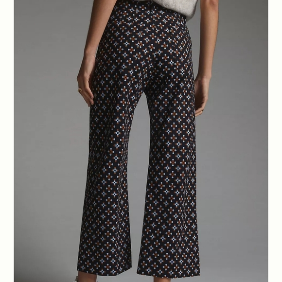 ANTHROPOLOGIE Maeve The Colette Cropped Wide-Leg Ponte Pants - Picture 3 of 5